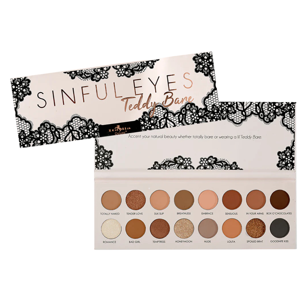 Paleta de Sombras Sinful Eyes Teddy Bare – Italia Deluxe